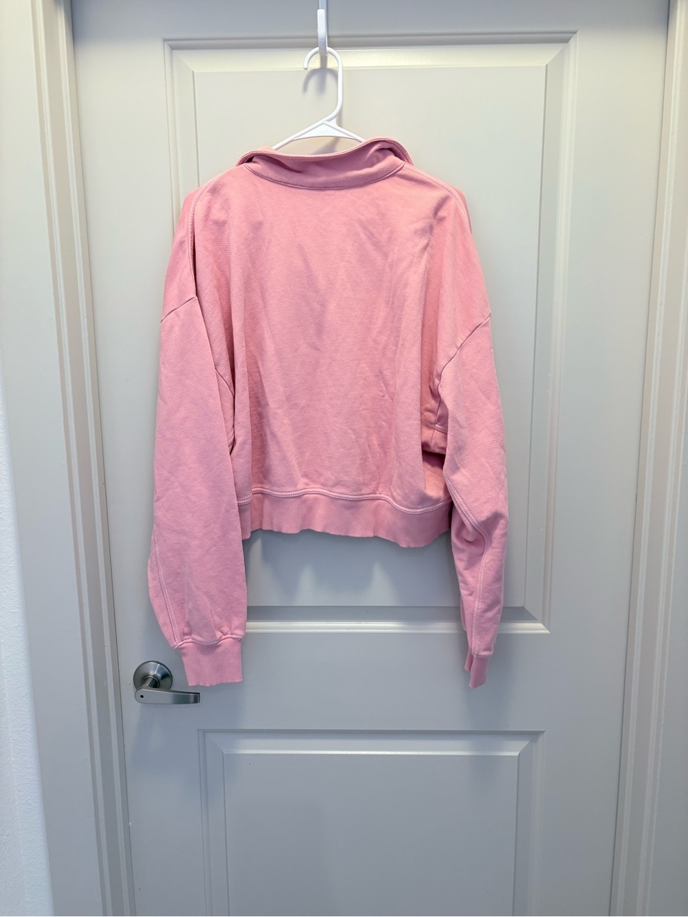 Pilcro Weekend Brunch Club Henley Cropped Sweatshirt from Anthropologie NWT M - Picture 5 of 7